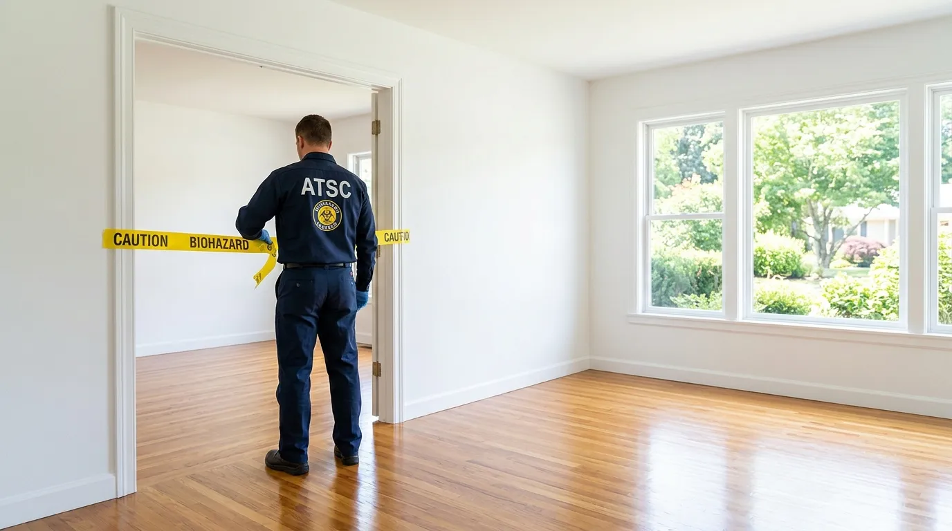 Certified biohazard cleanup crew performing Crime Scene Cleanup in Mission Hill